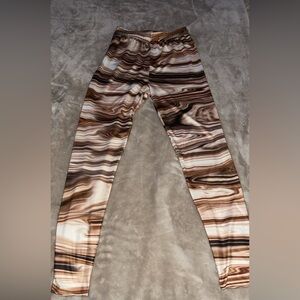 SHEIN Brown Swirl Leggings